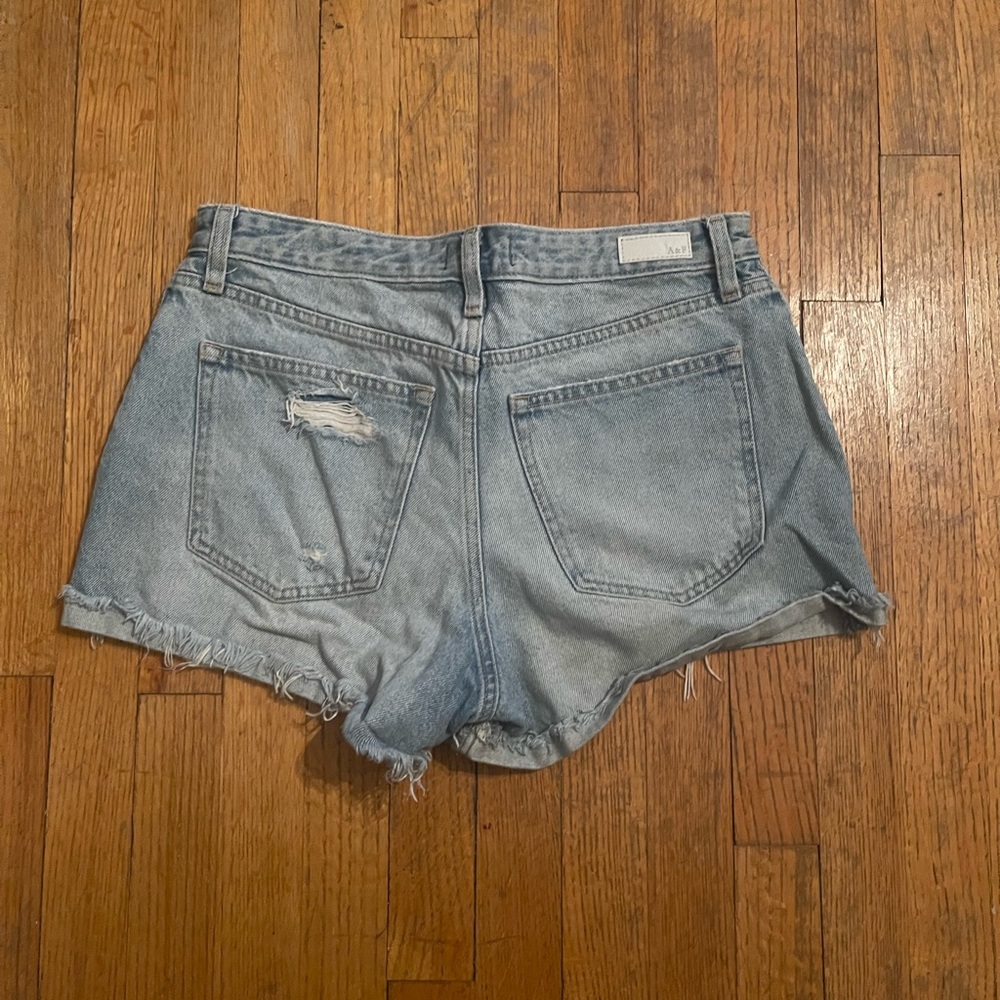 Abercrombie Annie high rise denim shorts - Picture 2 of 2